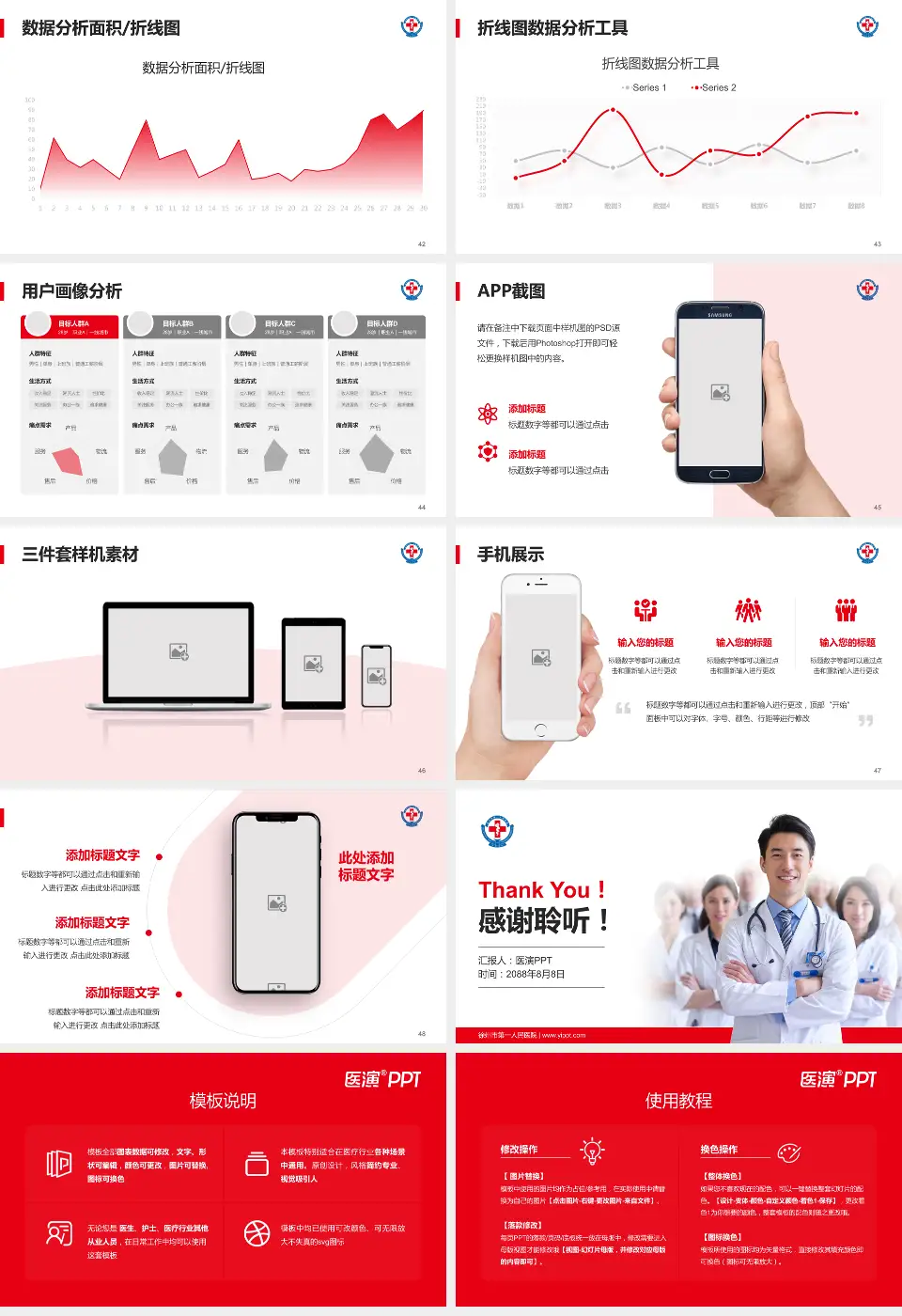 徐州市第一人民医院科室介绍与推广PPT模板16:9格式幻灯片预览图6