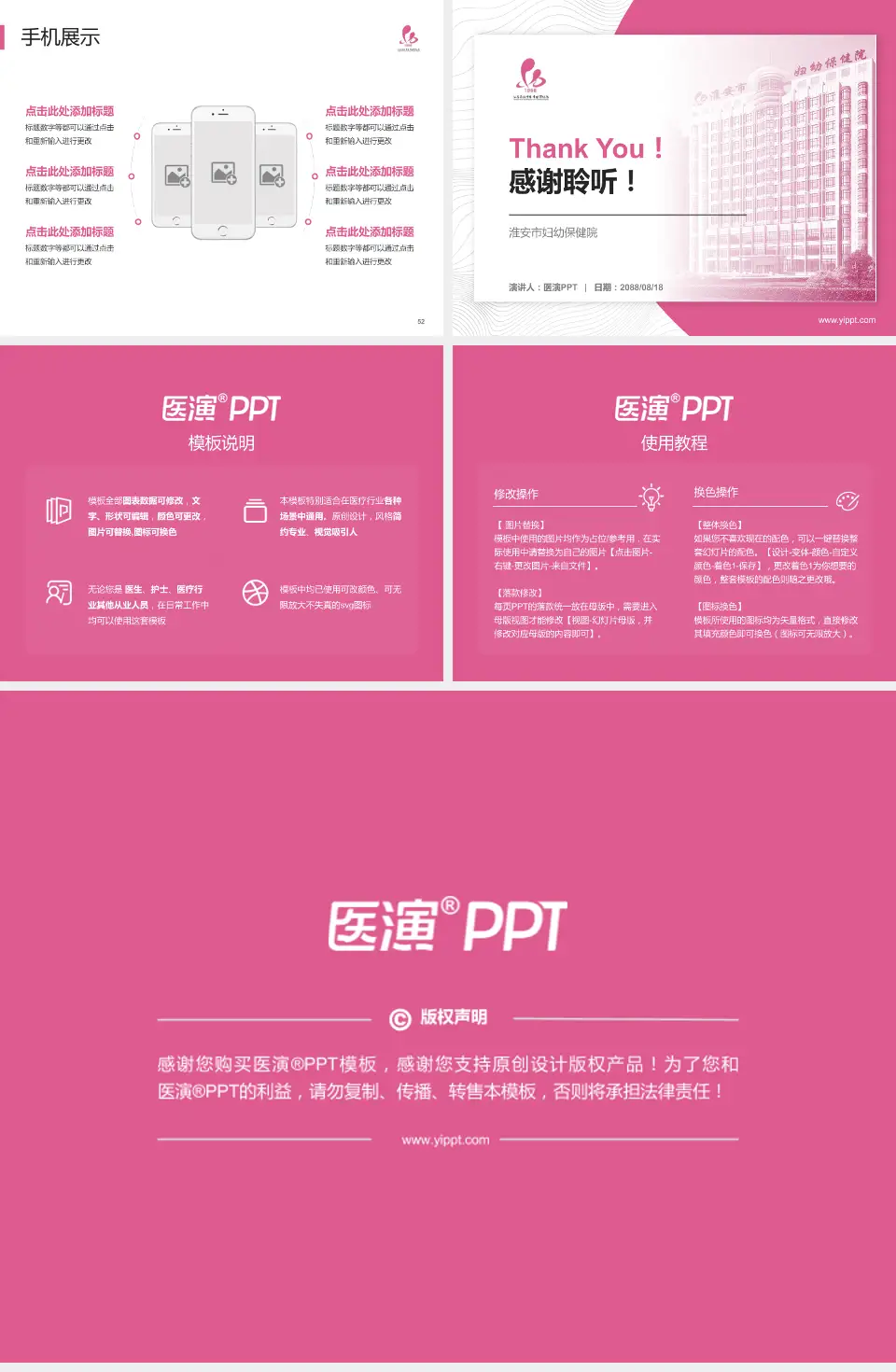 淮安市妇幼保健院医院管理报告PPT模板4:3格式幻灯片预览图7