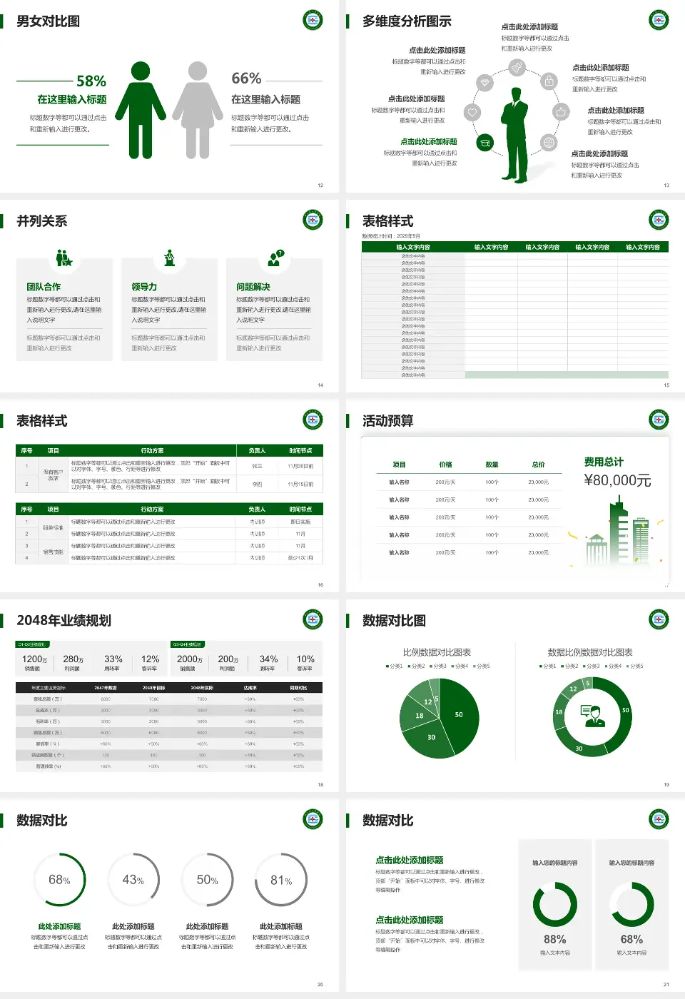 灌云县人民医院财务与预算报告PPT模板16:9格式幻灯片预览图3