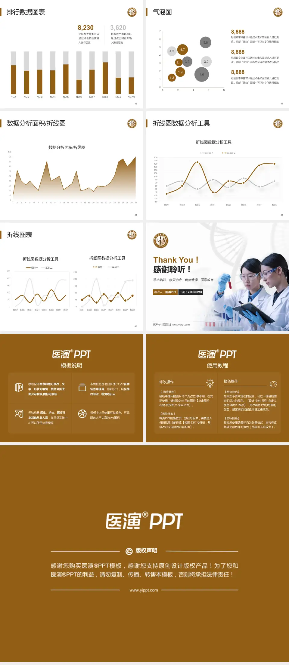 新沂市中医医院科研成果展示PPT模板4:3格式幻灯片预览图6