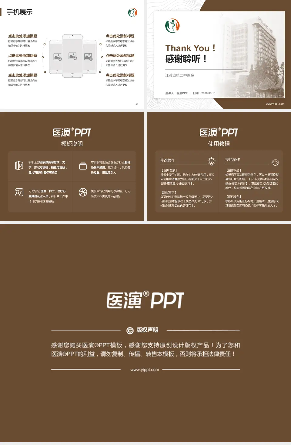 江苏省第二中医院医院管理报告PPT模板4:3格式幻灯片预览图7