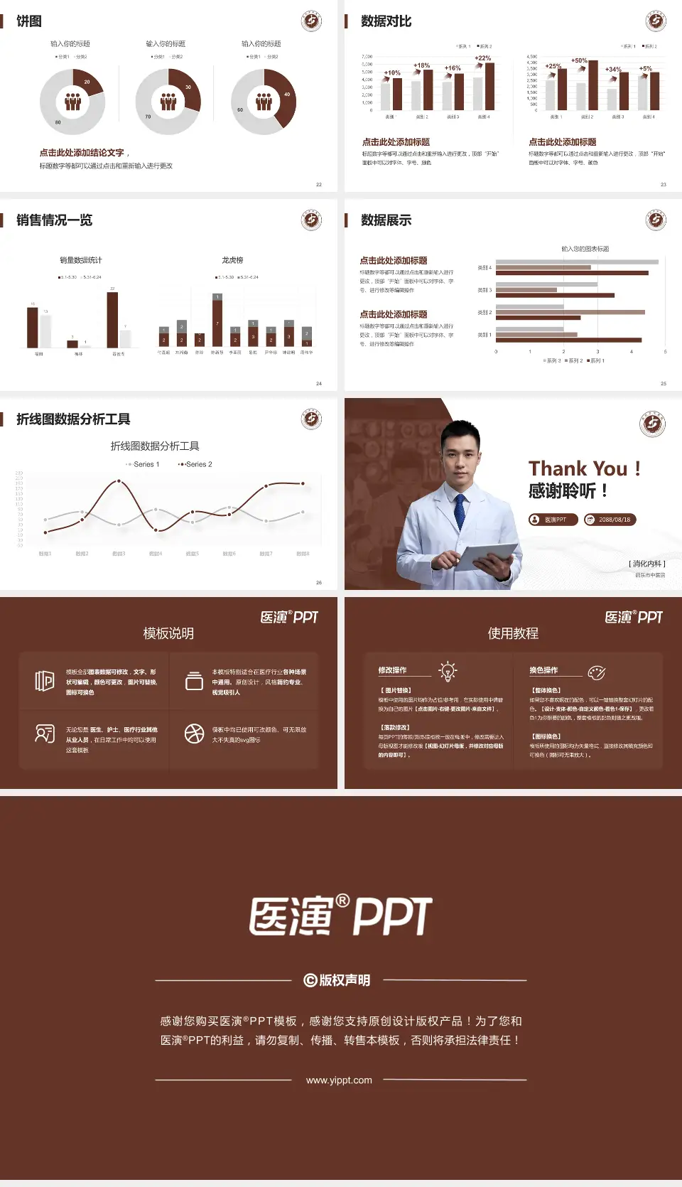 启东市中医院病例分享与讨论PPT模板16:9格式幻灯片预览图4