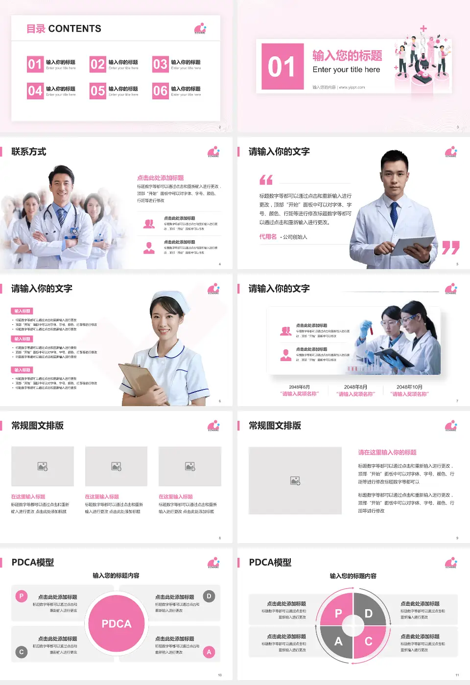 徐州市妇幼保健院品管圈PDCA演示专用PPT模板16:9格式幻灯片预览图2