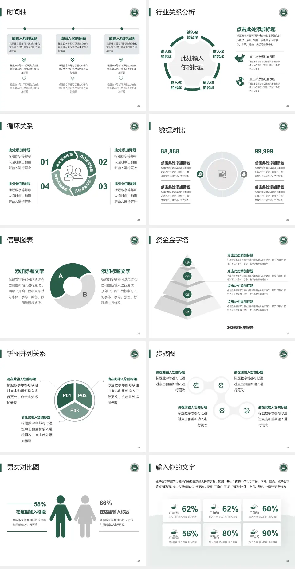 常州市第一人民医院医院管理报告PPT模板4:3格式幻灯片预览图4