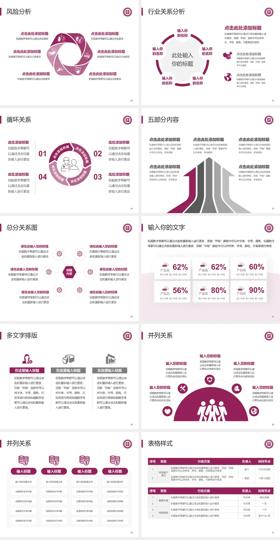 江苏省妇幼保健院科室介绍与推广PPT模板4:3格式幻灯片预览图4