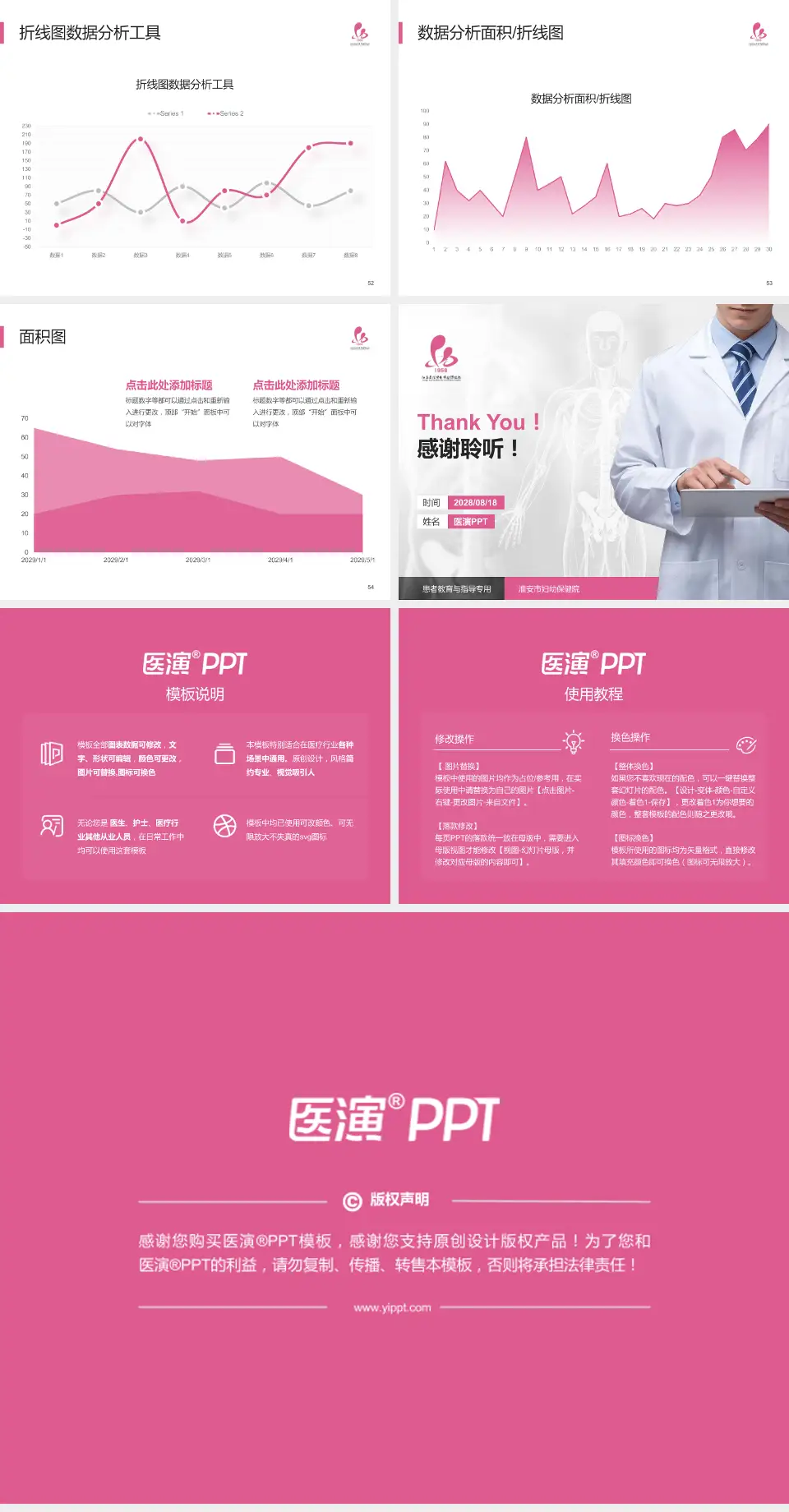 淮安市妇幼保健院患者教育与指导PPT模板4:3格式幻灯片预览图7