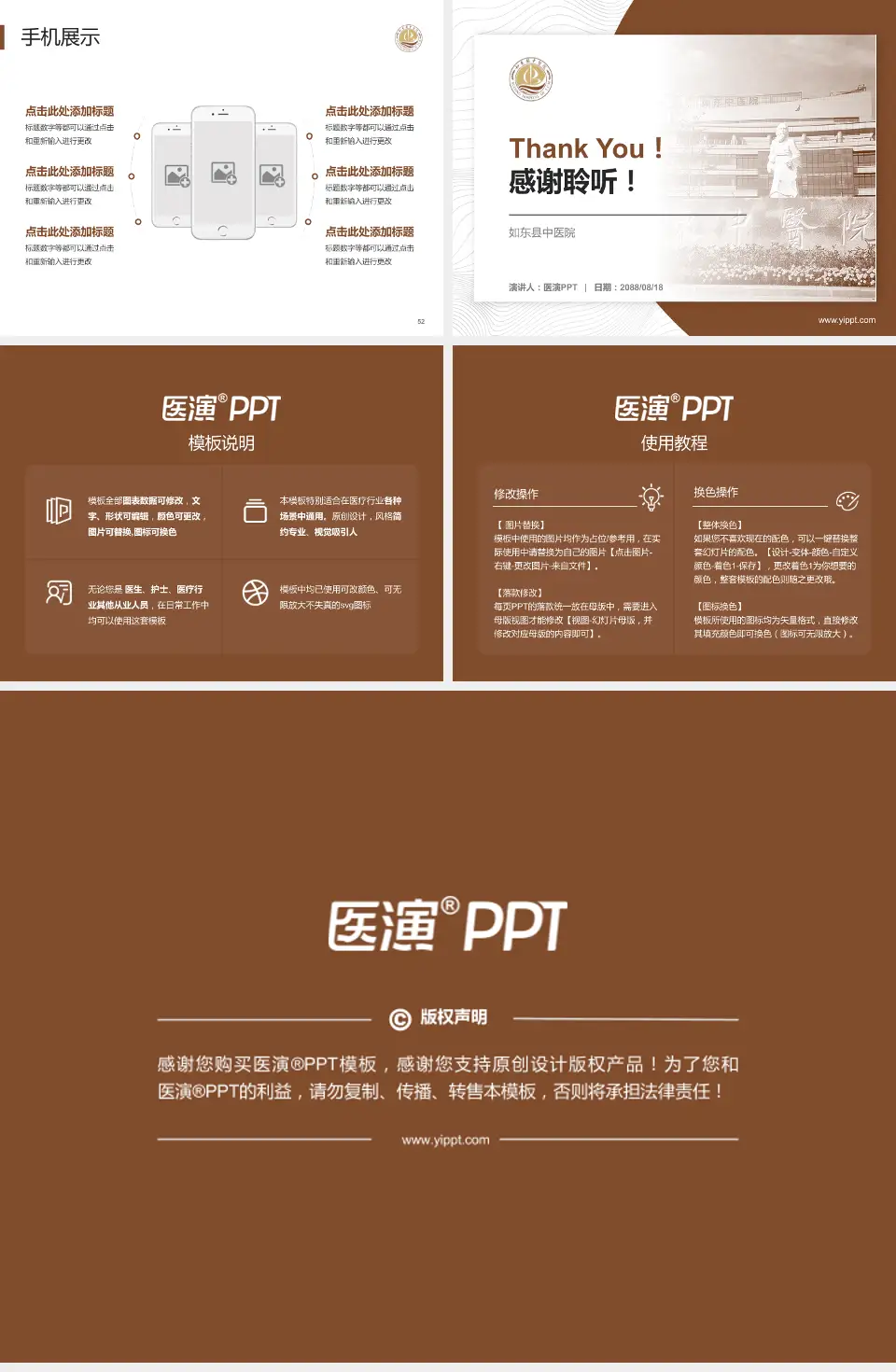 如东县中医院医院管理报告PPT模板4:3格式幻灯片预览图7