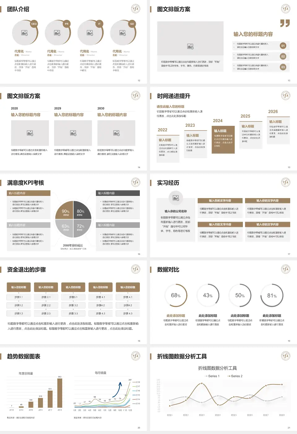 昆山市中医医院培训与教育PPT模板16:9格式幻灯片预览图3