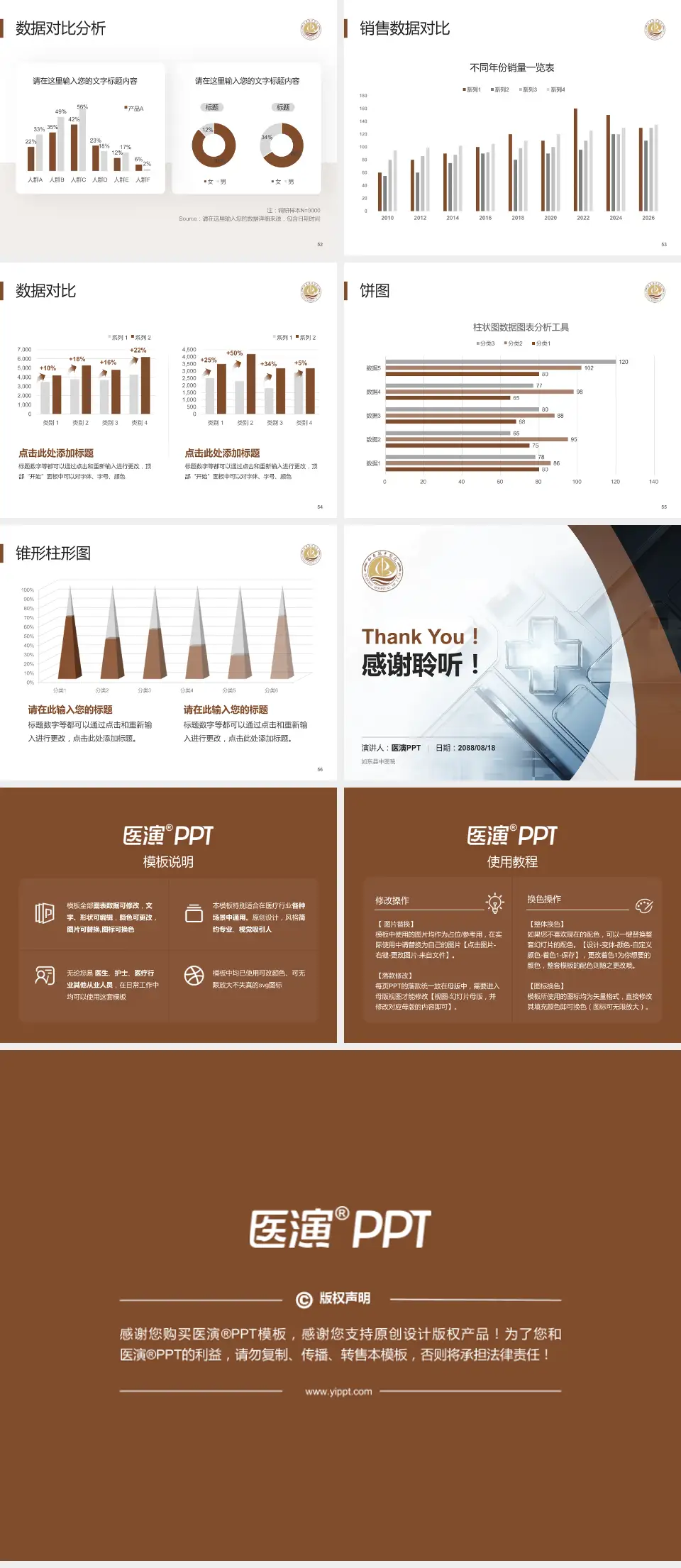 如东县中医院医疗行业比赛专用PPT模板4:3格式幻灯片预览图7