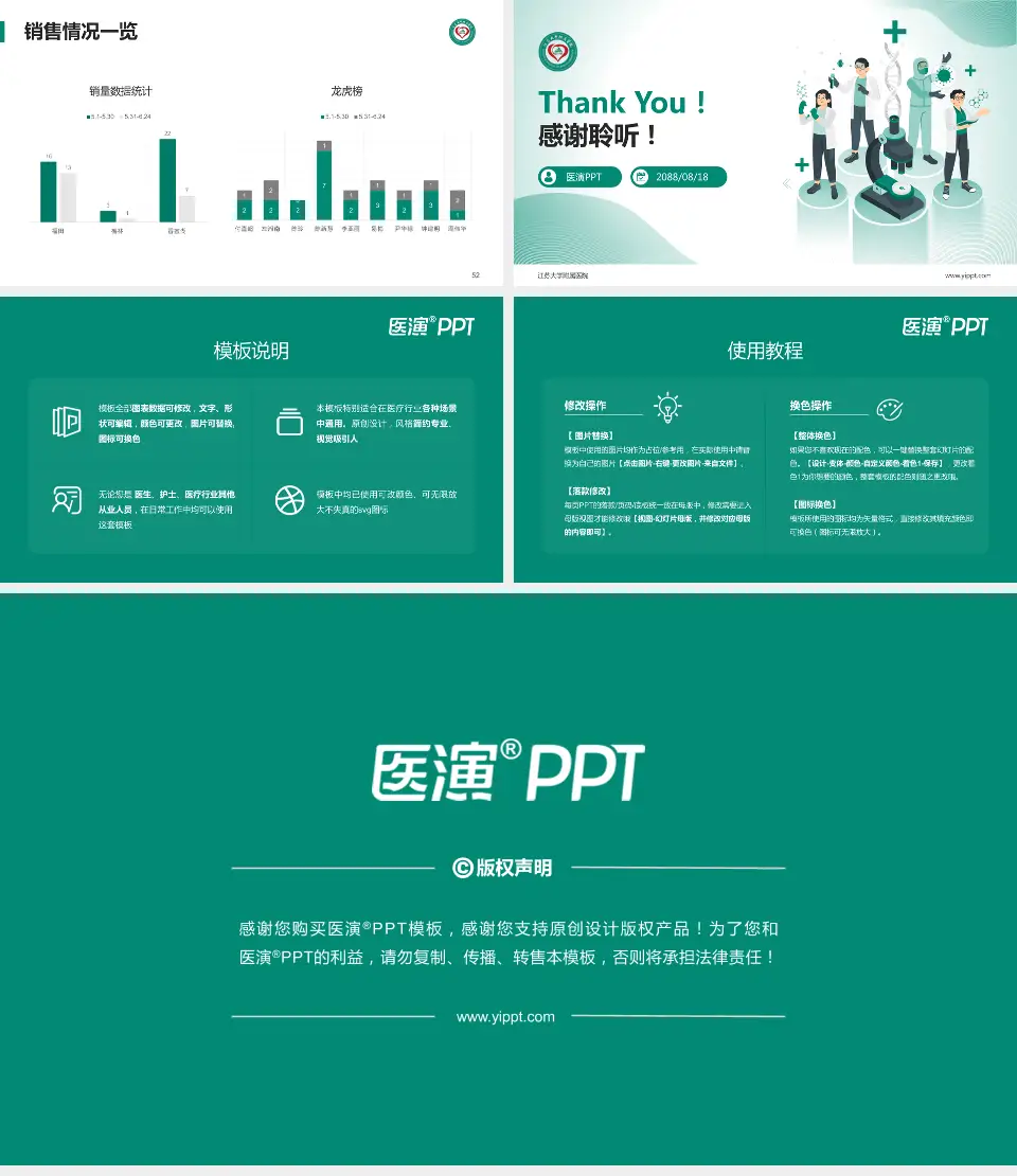 江苏大学附属医院品管圈PDCA演示专用PPT模板16:9格式幻灯片预览图7