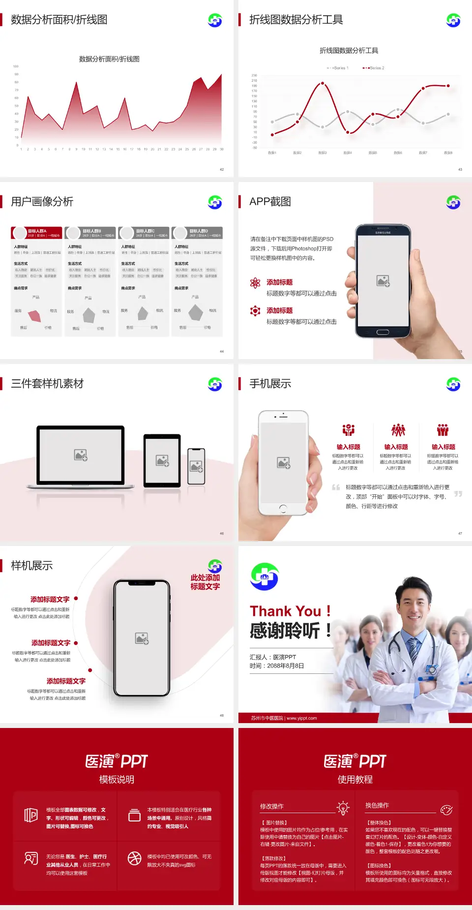 苏州市中医医院科室介绍与推广PPT模板4:3格式幻灯片预览图6