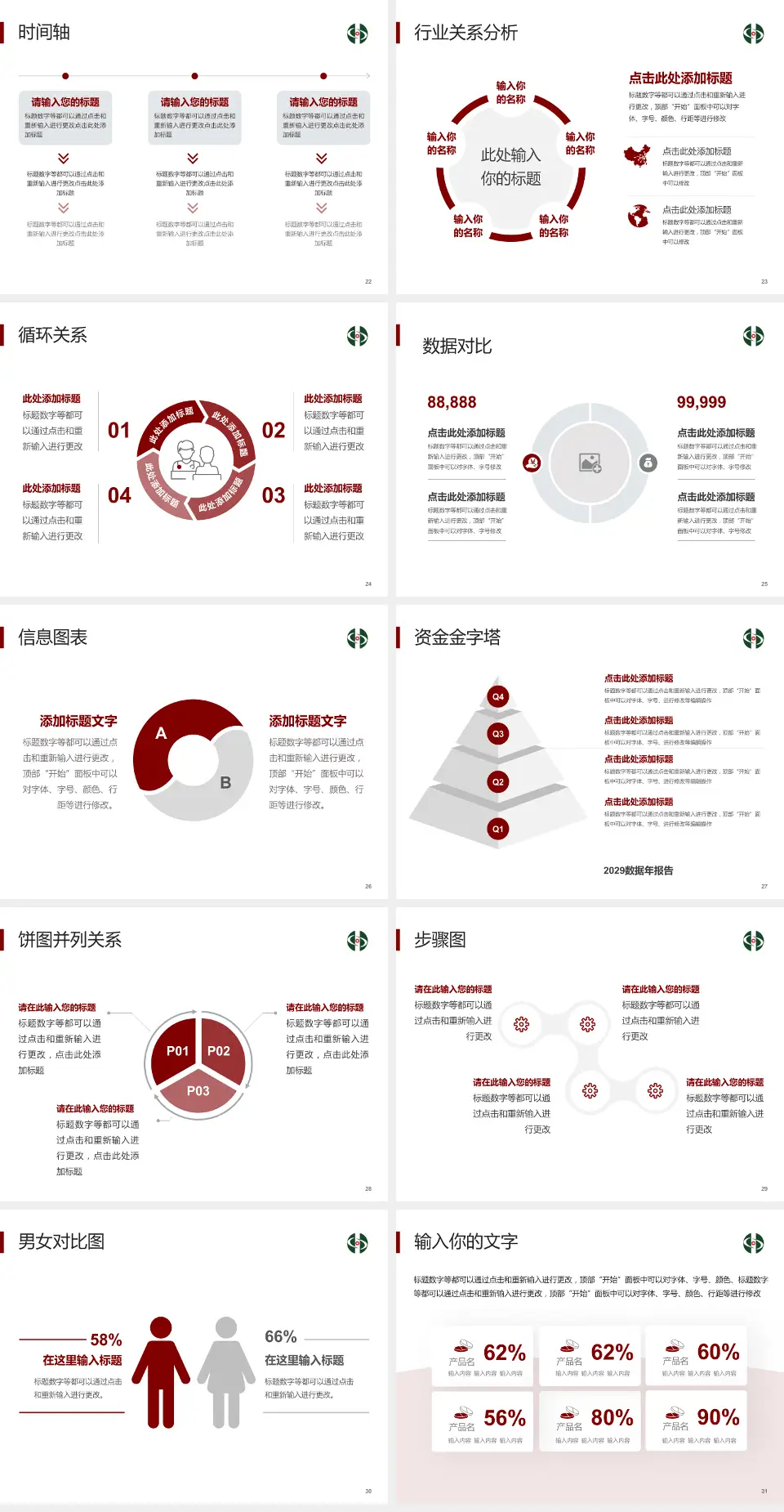 如皋市中医院医院管理报告PPT模板4:3格式幻灯片预览图4