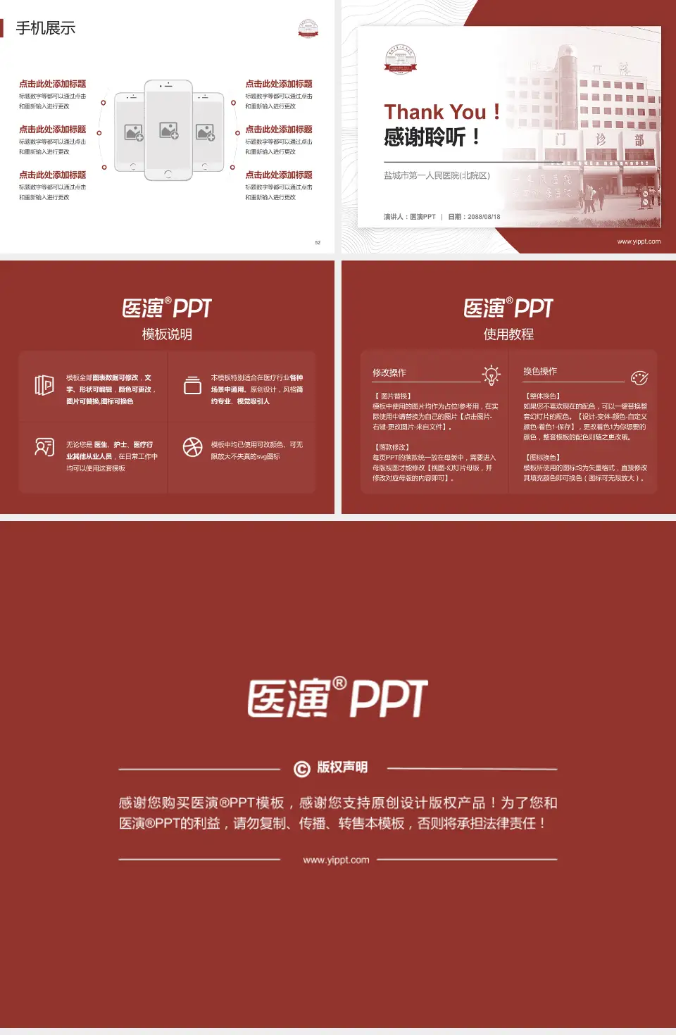 盐城市第一人民医院(北院区)医院管理报告PPT模板4:3格式幻灯片预览图7