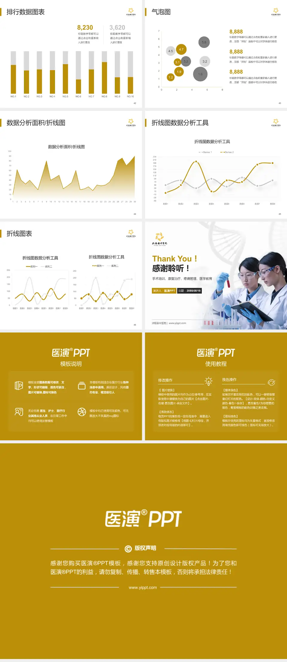 沭阳县中医院科研成果展示PPT模板4:3格式幻灯片预览图6