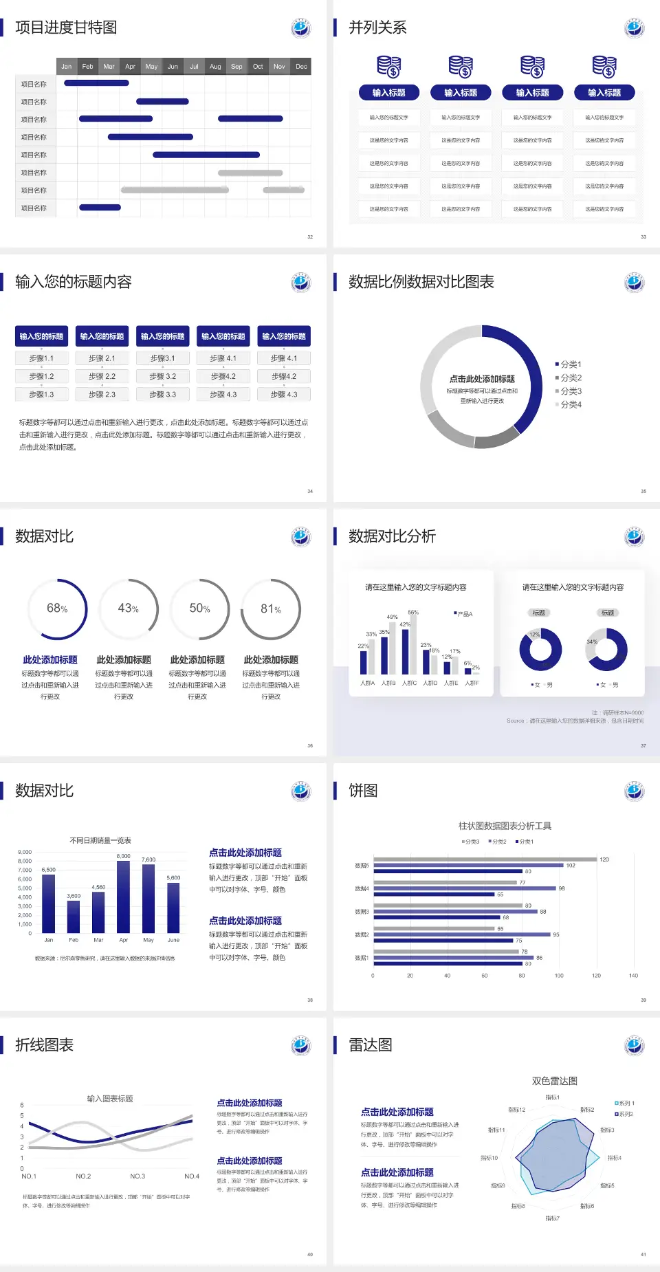 江阴市中医院项目申请与汇报PPT模板4:3格式幻灯片预览图5