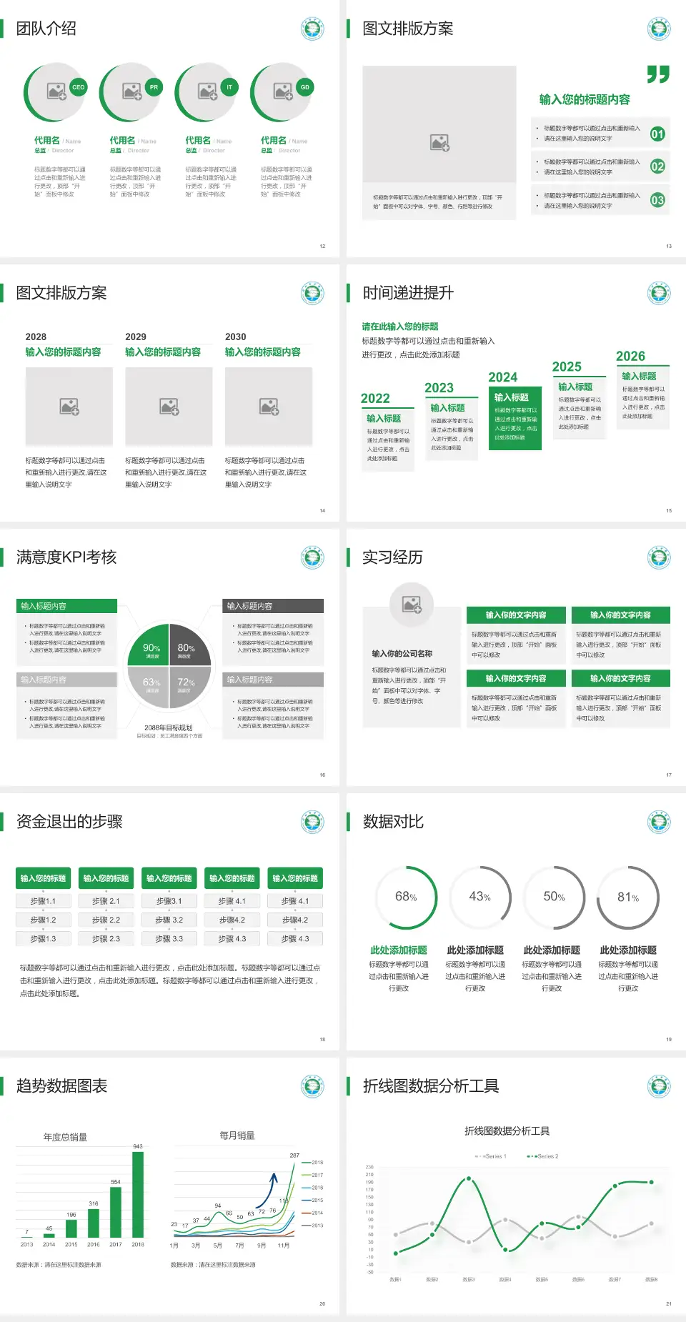 徐州市中医院培训与教育PPT模板4:3格式幻灯片预览图3