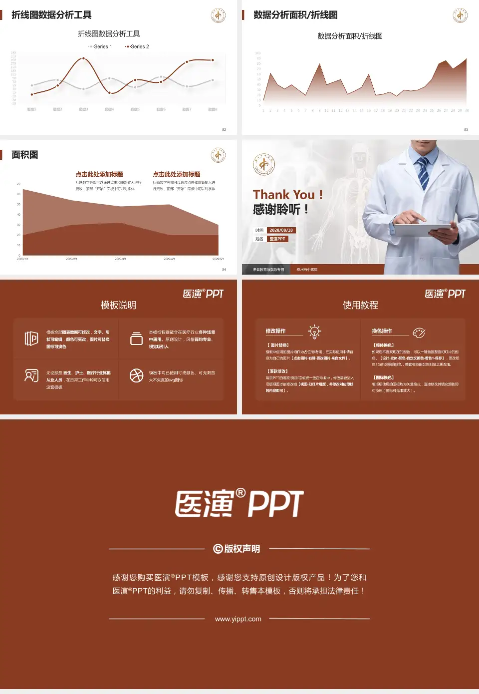 泰州市中医院患者教育与指导PPT模板16:9格式幻灯片预览图7