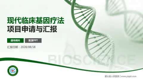 灌云县人民医院项目申请与汇报PPT模板