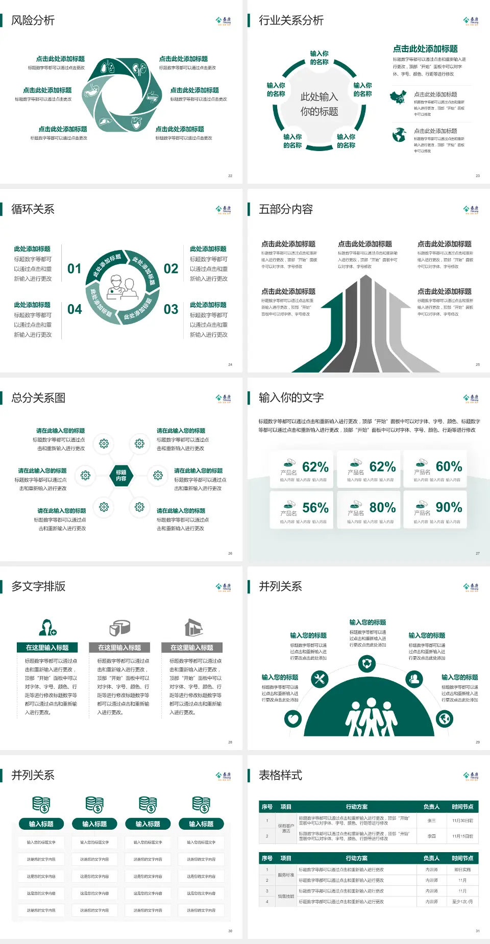 泰康仙林鼓楼医院科室介绍与推广PPT模板4:3格式幻灯片预览图4