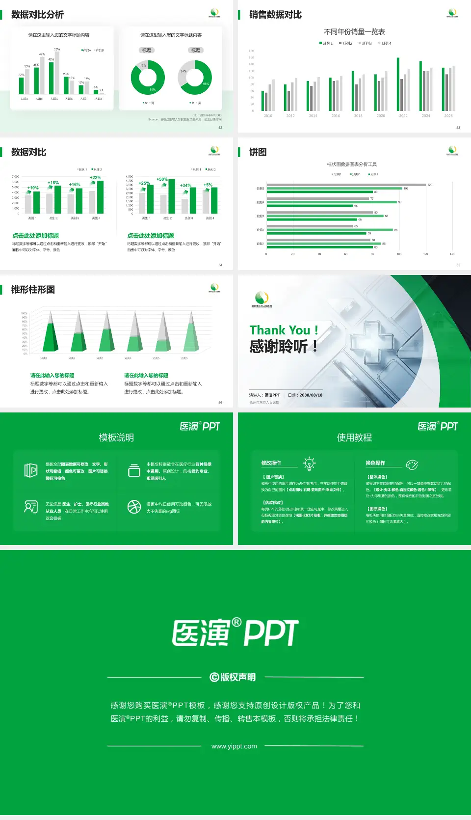 徐州市东方人民医院医疗行业比赛专用PPT模板16:9格式幻灯片预览图7
