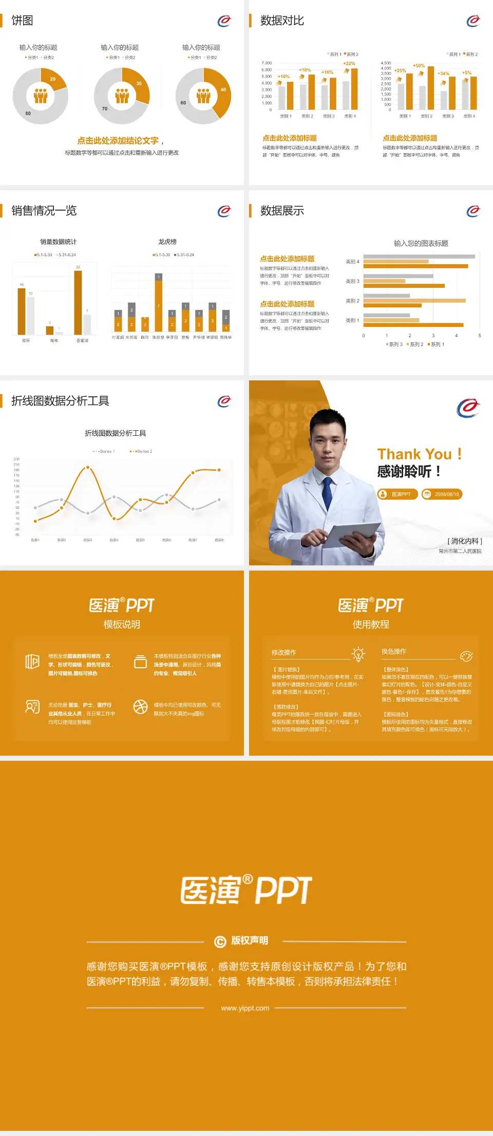 常州市第二人民医院病例分享与讨论PPT模板4:3格式幻灯片预览图4