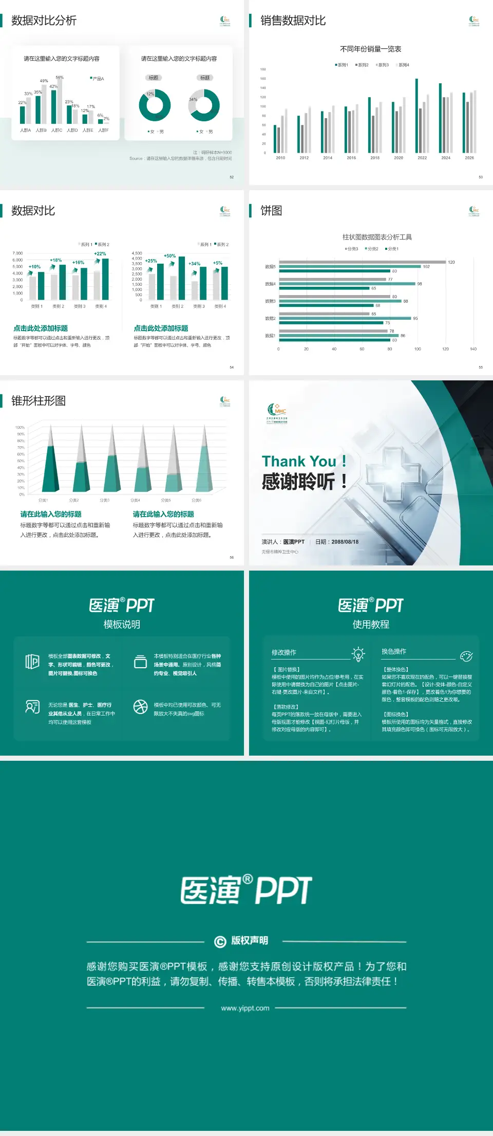 无锡市精神卫生中心医疗行业比赛专用PPT模板4:3格式幻灯片预览图7