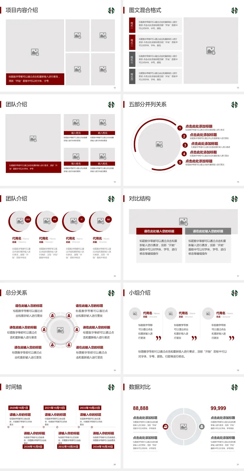 如皋市中医院医疗知识普及PPT模板4:3格式幻灯片预览图3