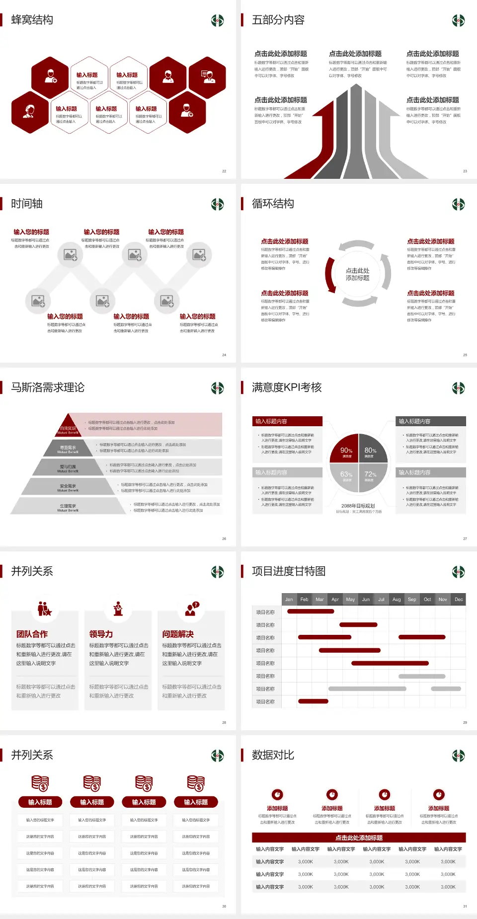 如皋市中医院医疗知识普及PPT模板4:3格式幻灯片预览图4