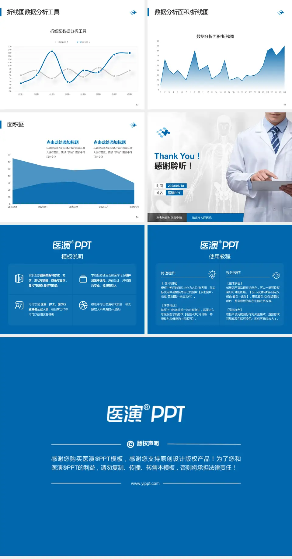 无锡市人民医院患者教育与指导PPT模板4:3格式幻灯片预览图7