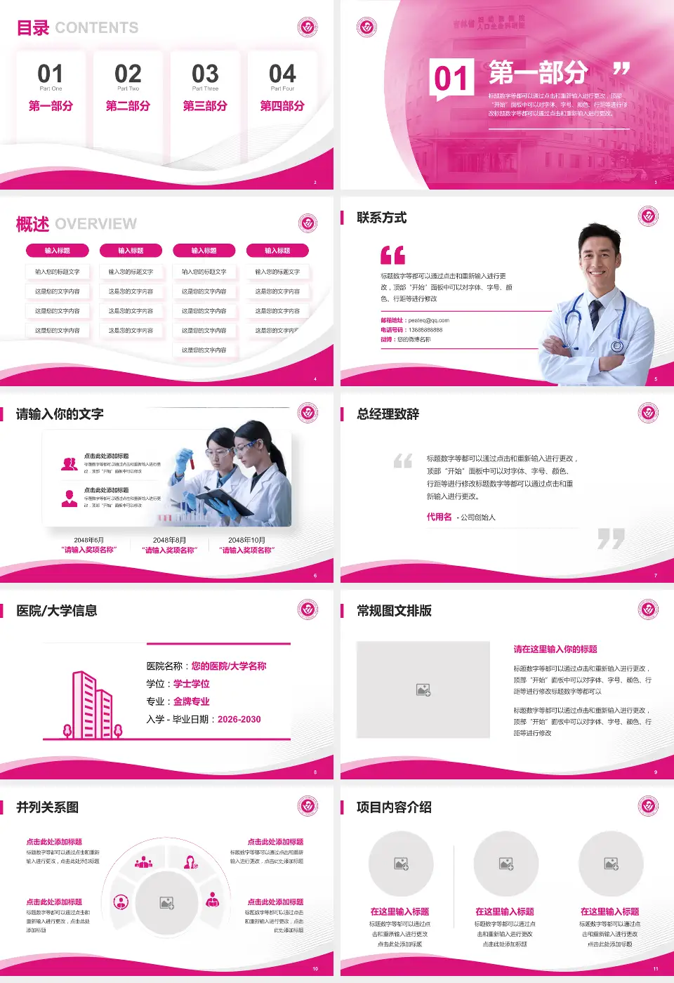 吉林省妇幼保健院会议与研讨会PPT模板16:9格式幻灯片预览图2