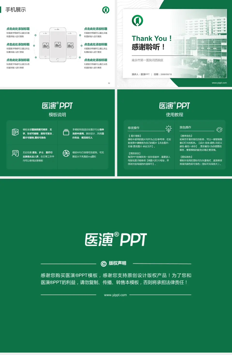 南京市第一医院河西院区医院管理报告PPT模板4:3格式幻灯片预览图7