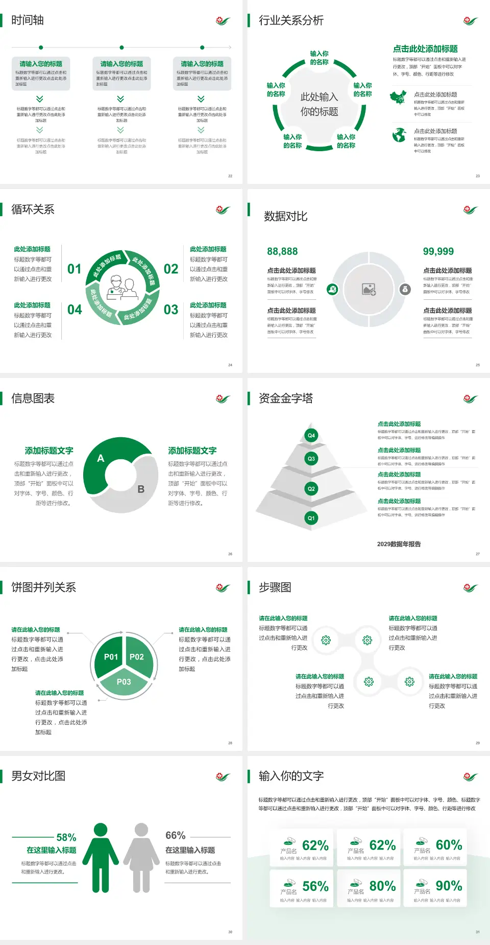 吉林省脑科医院医院管理报告PPT模板4:3格式幻灯片预览图4