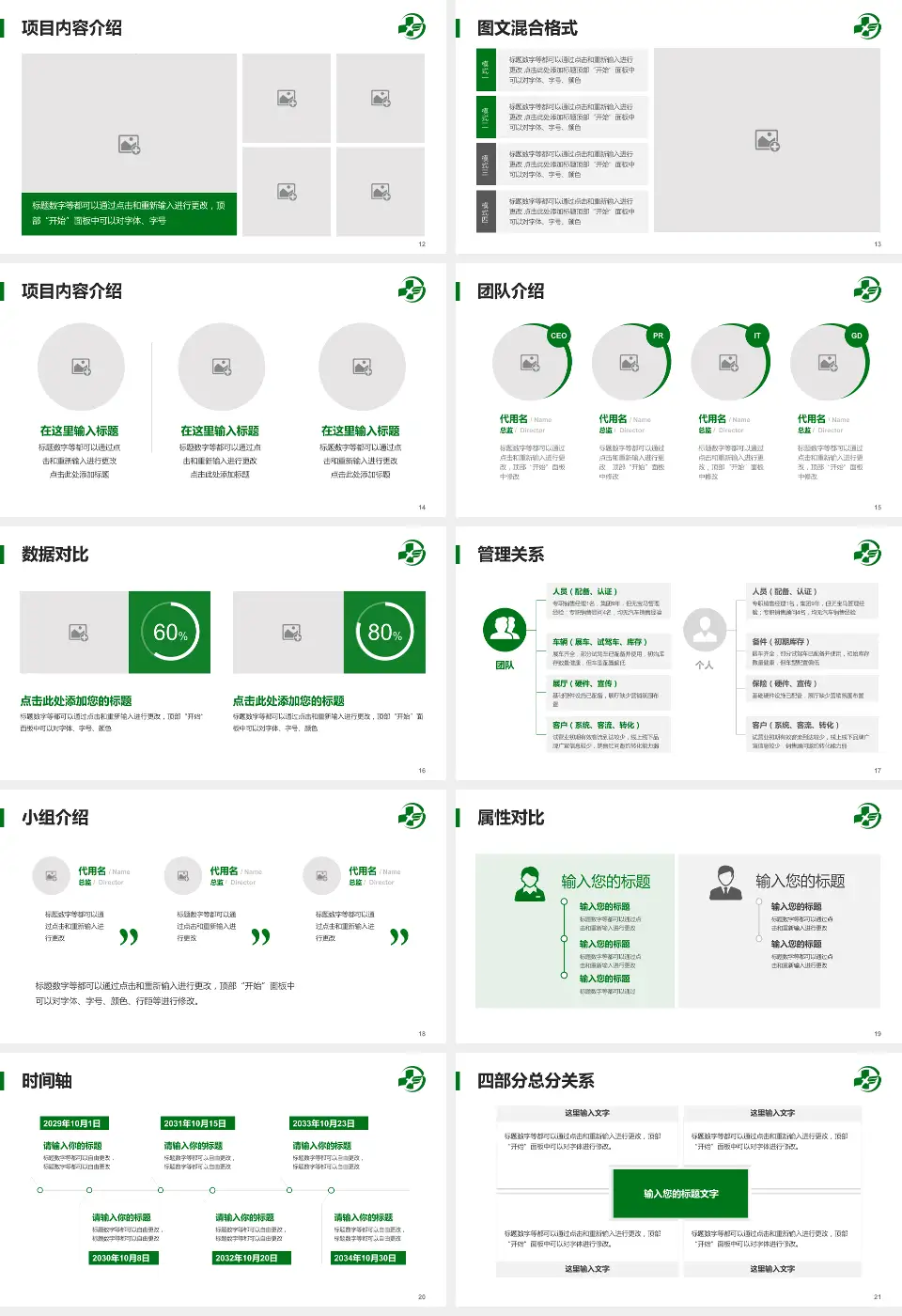 白山市中心医院科室介绍与推广PPT模板16:9格式幻灯片预览图3