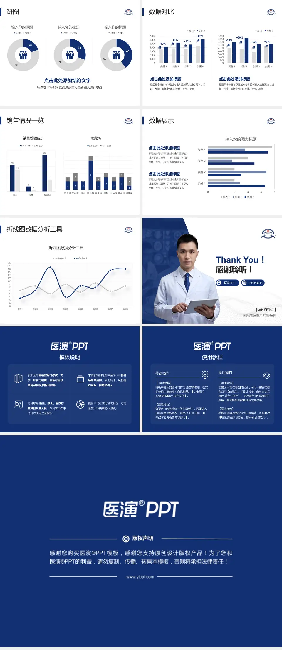 南京鼓楼医院江北国际医院病例分享与讨论PPT模板4:3格式幻灯片预览图4