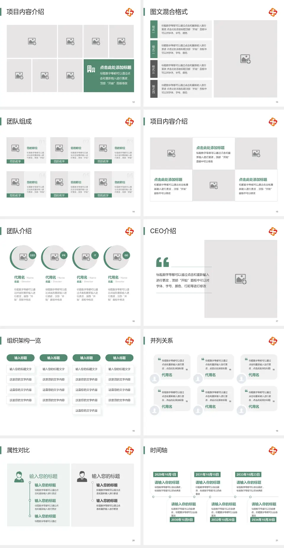 长春市儿童医院患者教育与指导PPT模板4:3格式幻灯片预览图3