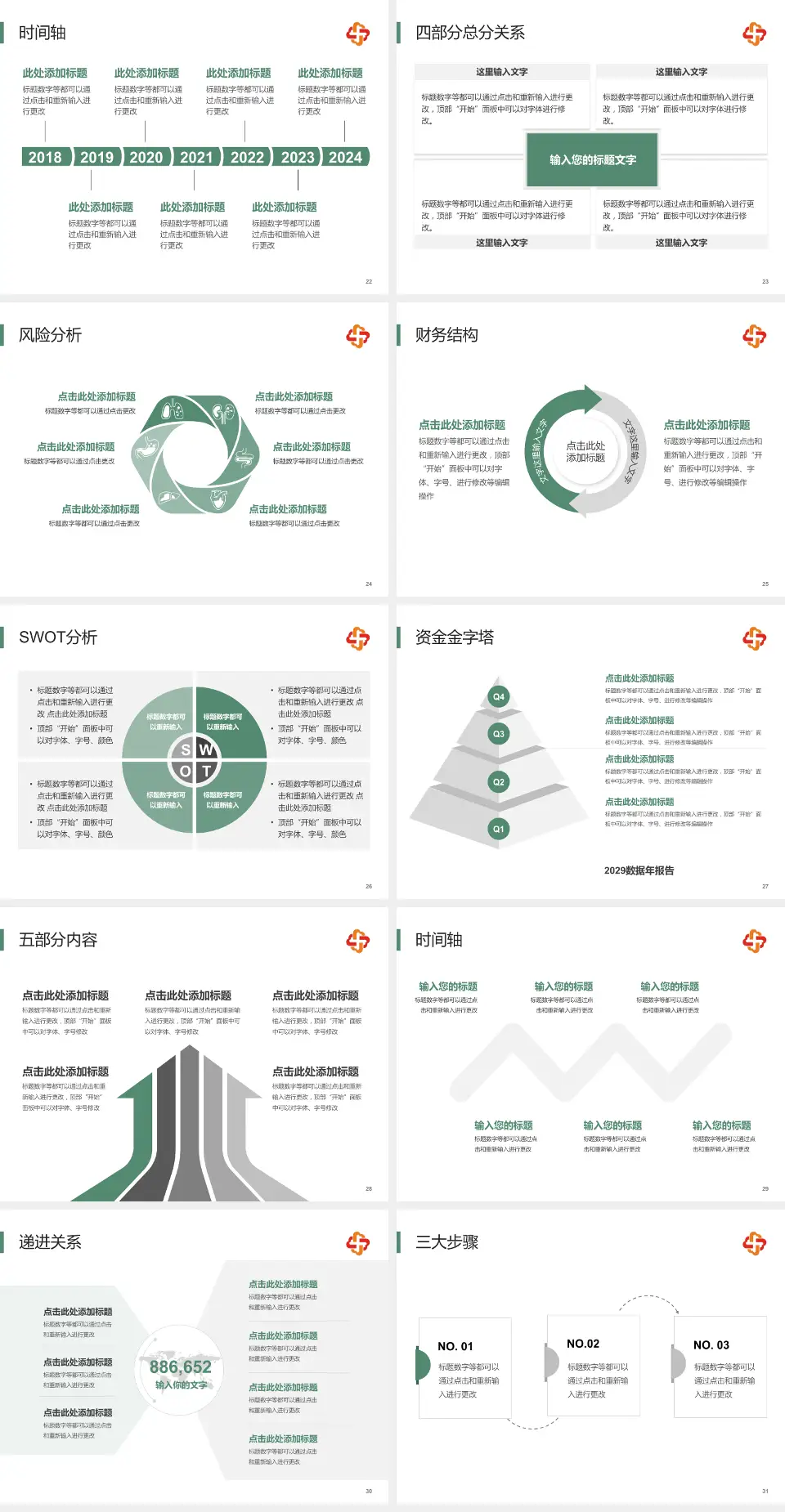 长春市儿童医院患者教育与指导PPT模板4:3格式幻灯片预览图4