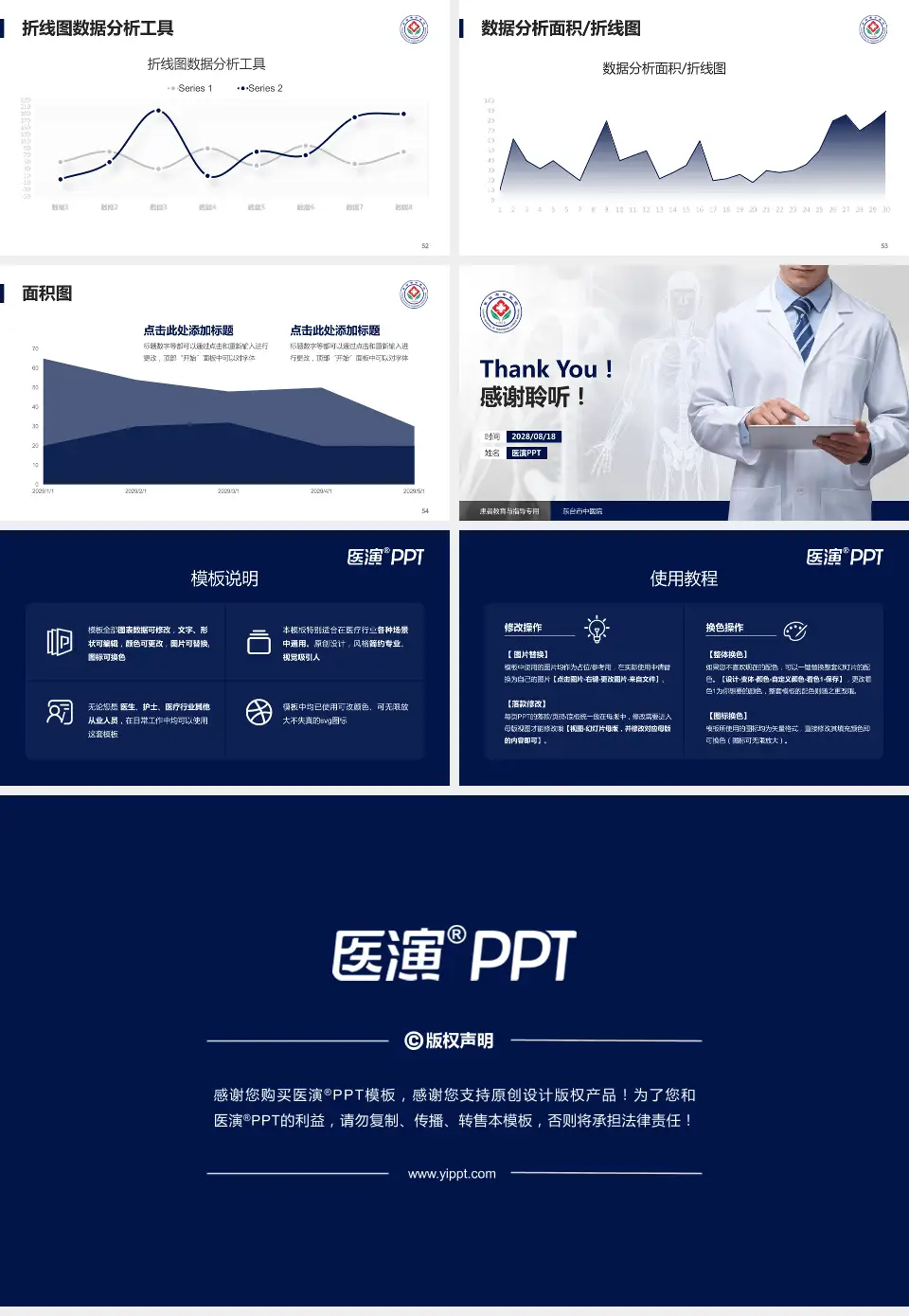 东台市中医院患者教育与指导PPT模板16:9格式幻灯片预览图7