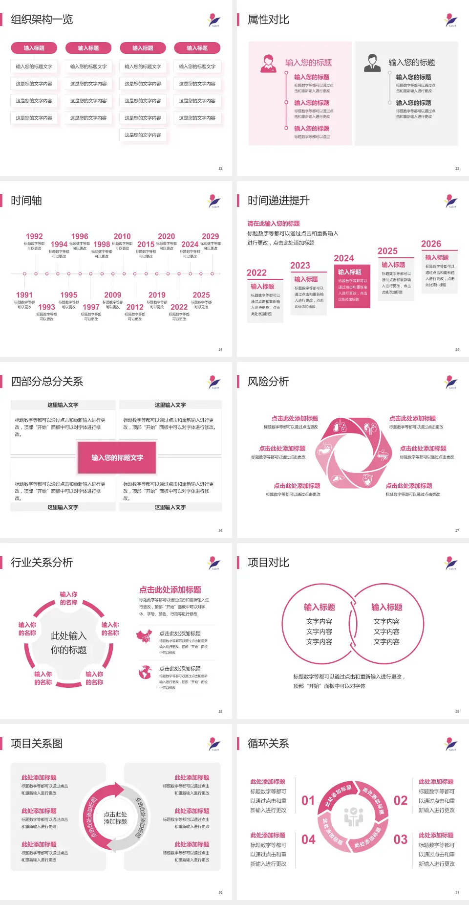 南京市儿童医院医疗行业比赛专用PPT模板4:3格式幻灯片预览图4
