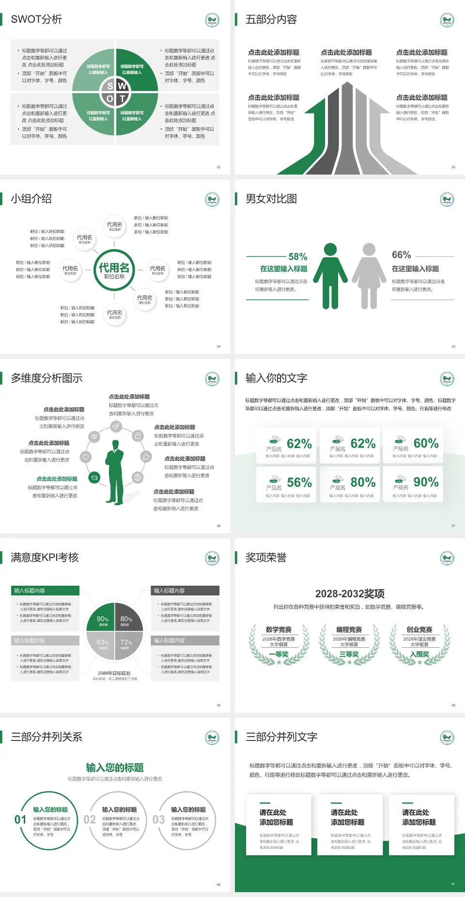 吉林省肝胆病医院医疗行业比赛专用PPT模板4:3格式幻灯片预览图5