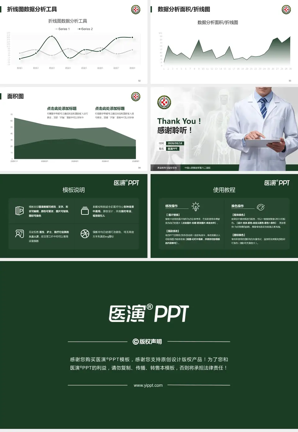 中国人民解放军第八二医院患者教育与指导PPT模板16:9格式幻灯片预览图7