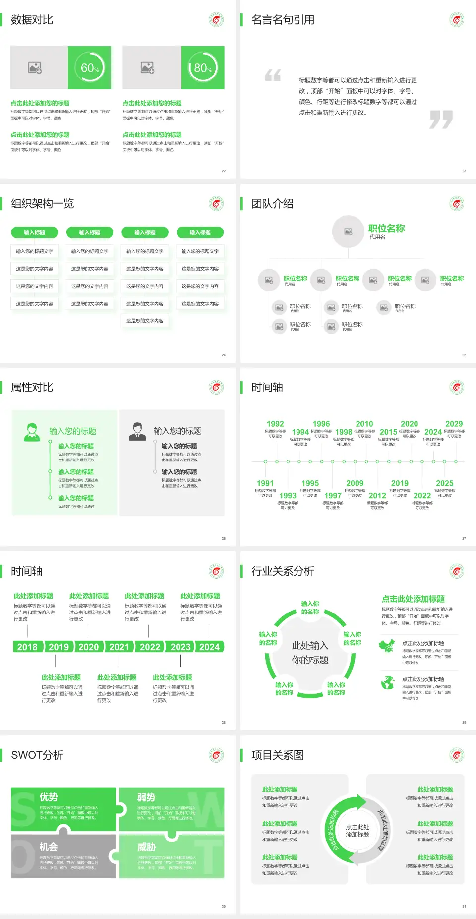 公主岭市中心医院医院简介/日常通用PPT模板4:3格式幻灯片预览图4