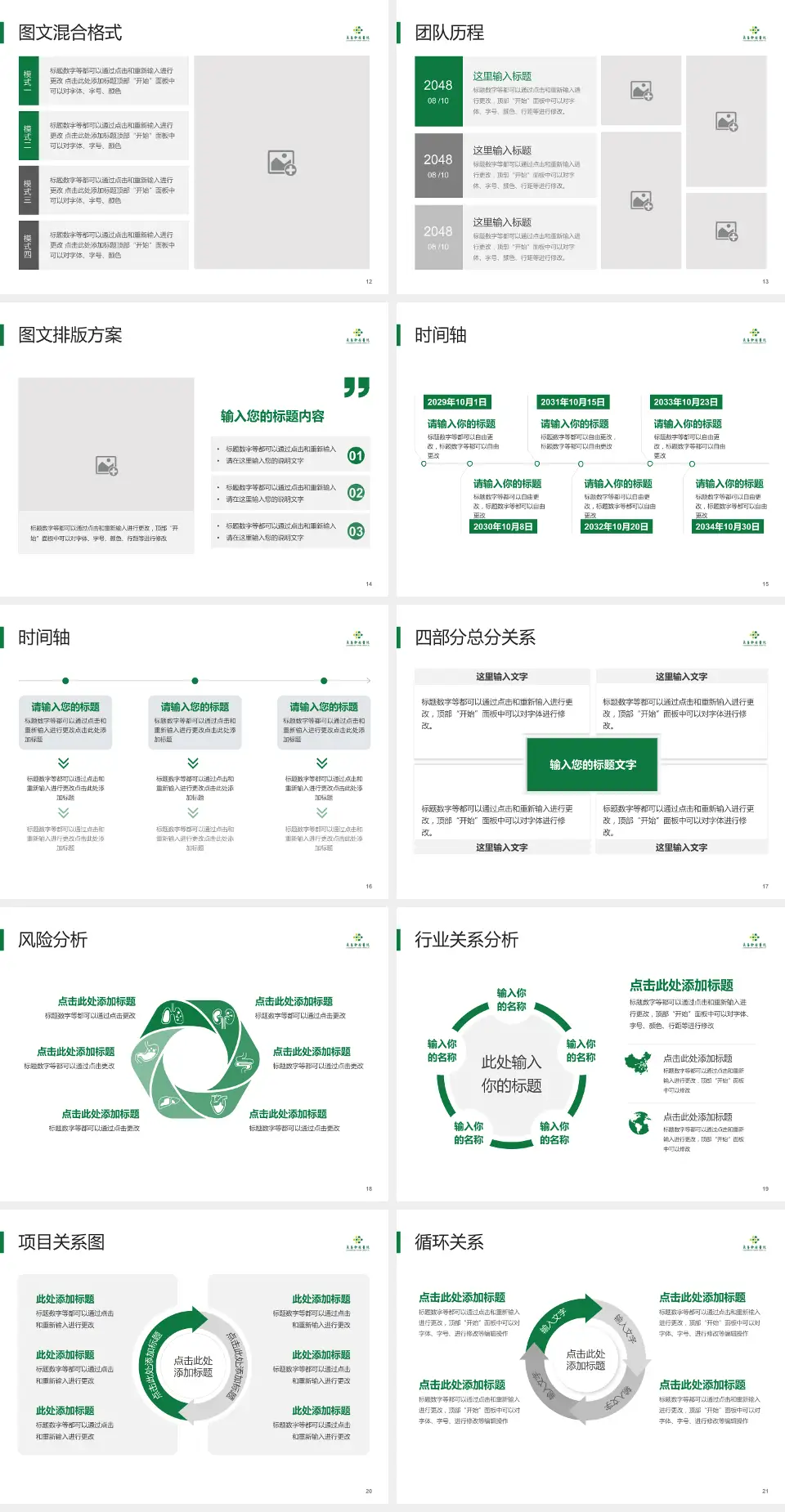长春肿瘤医院项目申请与汇报PPT模板4:3格式幻灯片预览图3