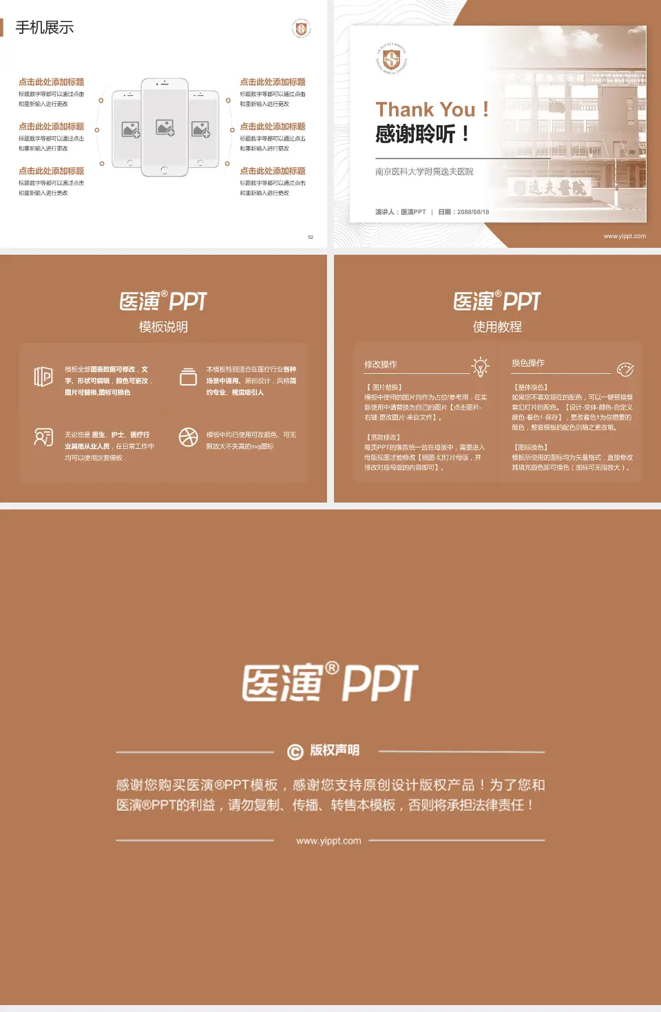 南京医科大学附属逸夫医院医院管理报告PPT模板4:3格式幻灯片预览图7