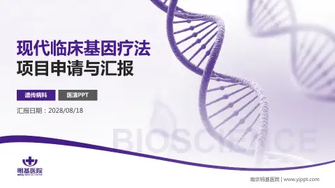 南京明基医院项目申请与汇报PPT模板