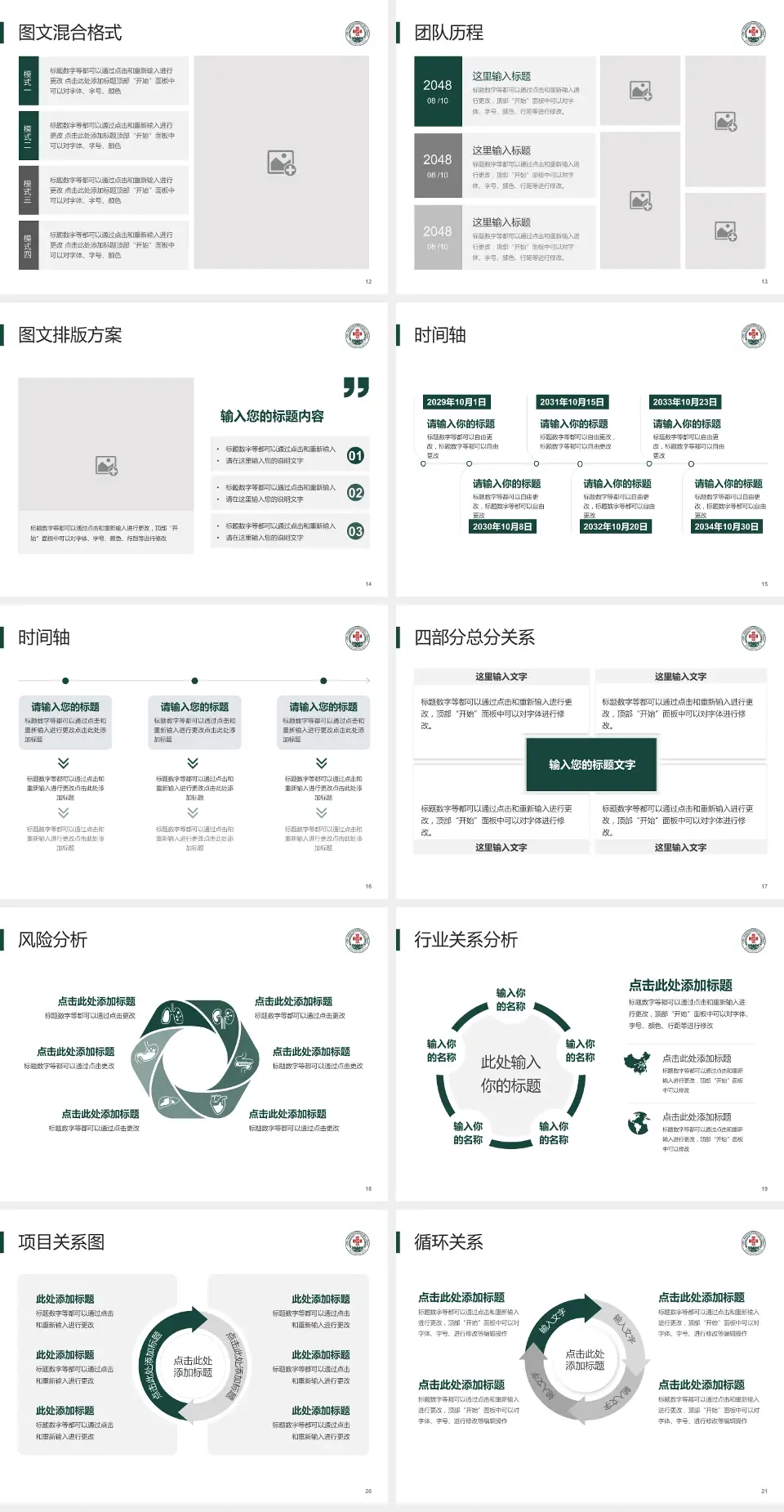 联勤保障部队第九六四医院项目申请与汇报PPT模板4:3格式幻灯片预览图3