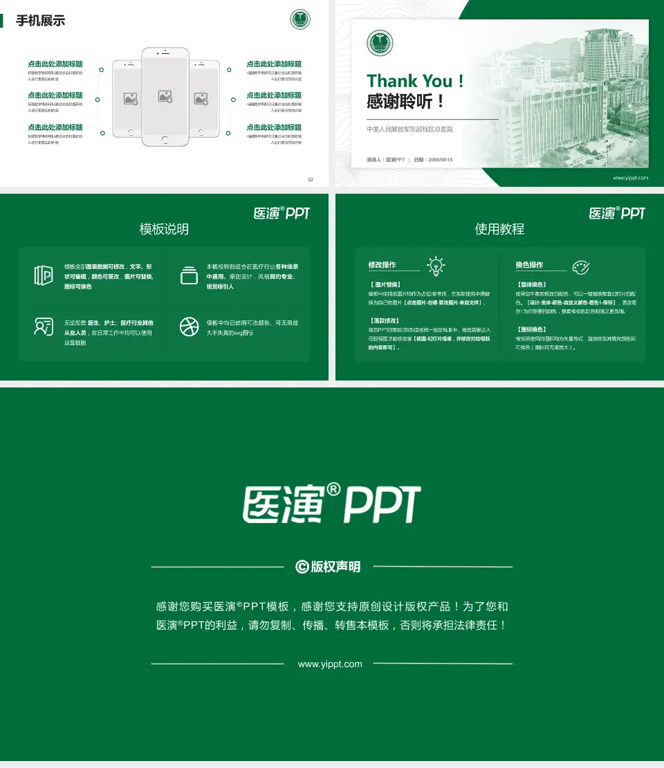 中国人民解放军东部战区总医院医院管理报告PPT模板16:9格式幻灯片预览图7
