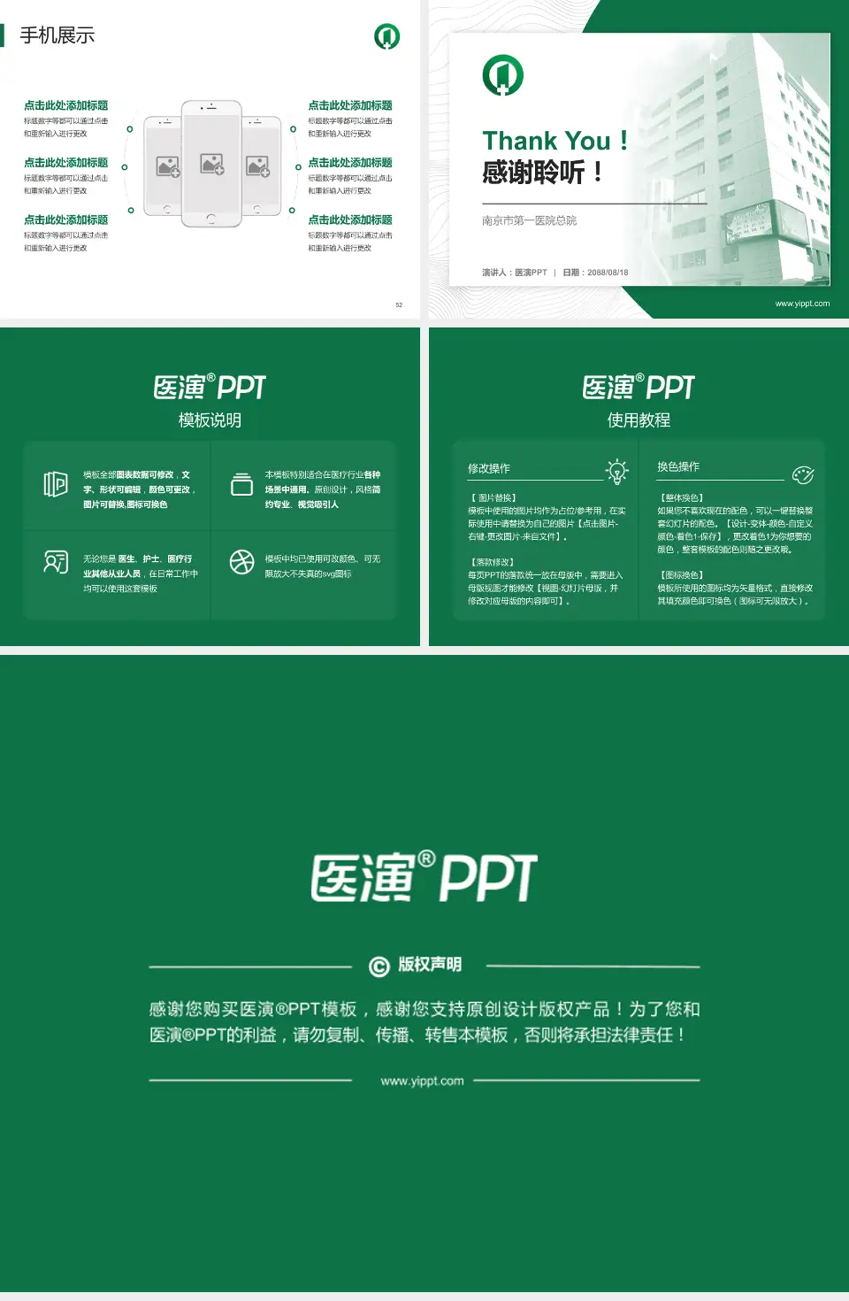 南京市第一医院总院医院管理报告PPT模板4:3格式幻灯片预览图7