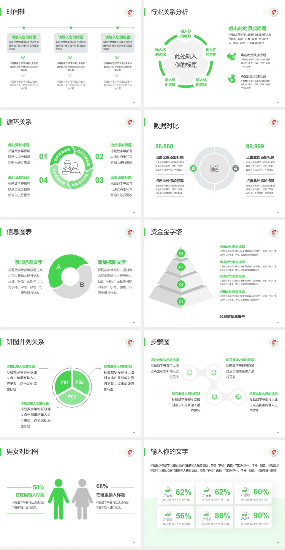 公主岭市中心医院医院管理报告PPT模板4:3格式幻灯片预览图4