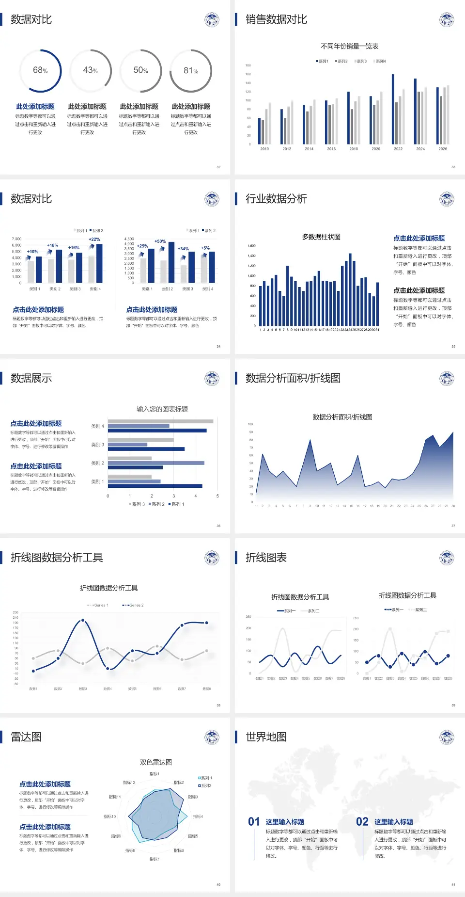 吉林大学口腔医院会议与研讨会PPT模板4:3格式幻灯片预览图5