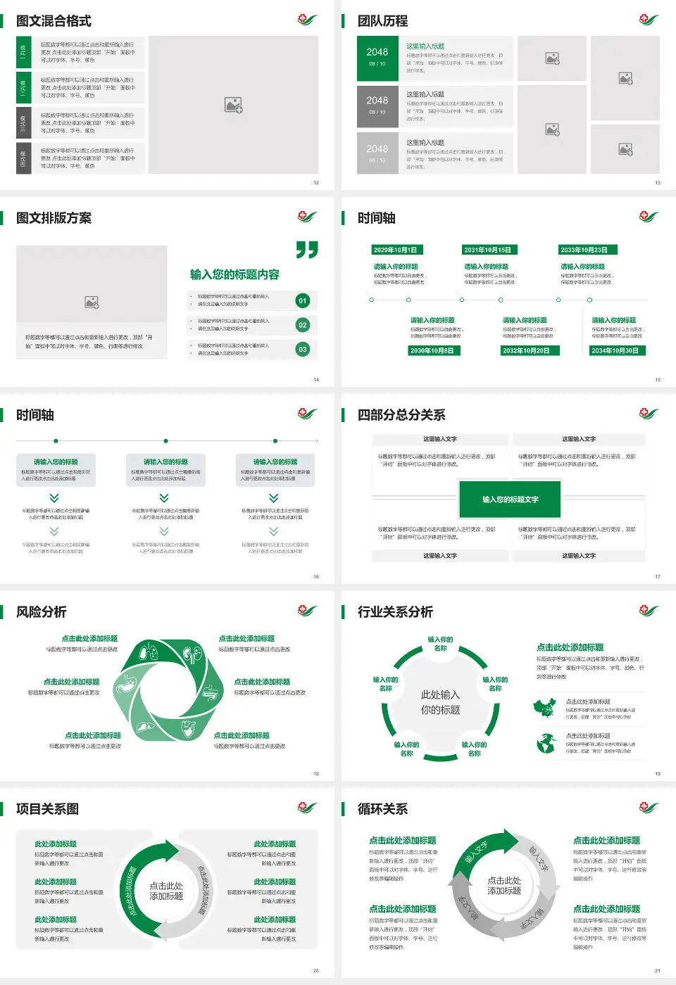 吉林省脑科医院项目申请与汇报PPT模板16:9格式幻灯片预览图3